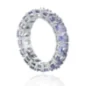Пленителен Сребърен Пръстен с Омаен Естествен Танзанит 7,68 ct.