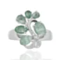 Изящен Сребърен Пръстен с Омайни Естествени Изумруди 2,84 ct.
