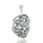 Сребърна Висулка "Хармония" с Естествен Изумруд и Циркони 3,04 ct.