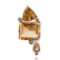 Сребърна Висулка "Романтика" с Естествен Цитрин 6,25 ct.