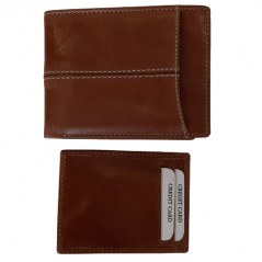 Men's portfeil genuine leather of two parts