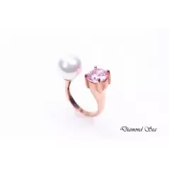 Луксозни пръстен с естествена перла