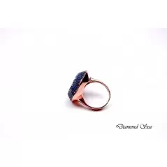 Луксозен пръстен от розово сребро със цирконий. PS0023