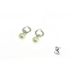 Луксозни сребърни обеци с естествена перла клас АА OS0044 NEW