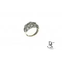 Луксозен сребърен пръстен с бели цирконий. PS0001T NEW