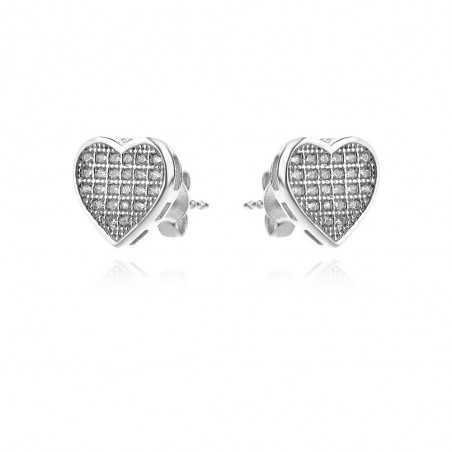 Сребърни обеци Set Heart