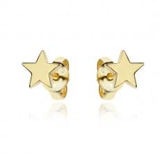 Сребърни обеци mini Star