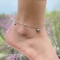 Сребърна гривна за крак Heart Сребърна гривна за крак Heart