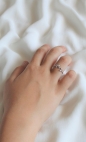 Сребърен пръстен “Листенца”
