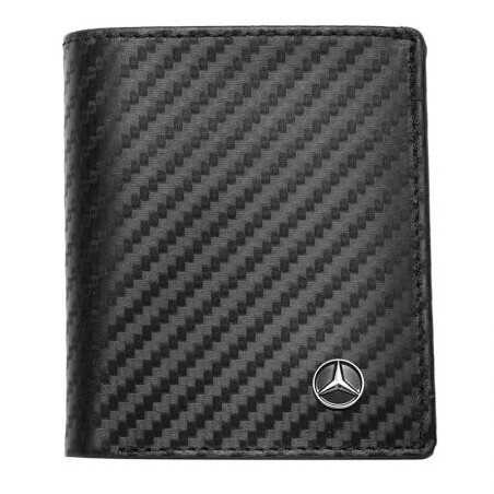 Мъжки вертикален портфейл SILVER FLAME с лого на Mercedes