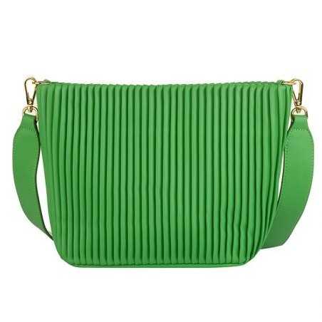 Дамска чанта цвят Зелен - ROSSI