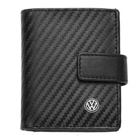 Мъжки вертикален портфейл SILVER FLAME с лого на Volkswagen