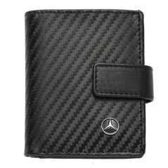 Мъжки вертикален портфейл SILVER FLAME с лого на Mercedes