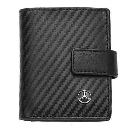Мъжки вертикален портфейл SILVER FLAME с лого на Mercedes
