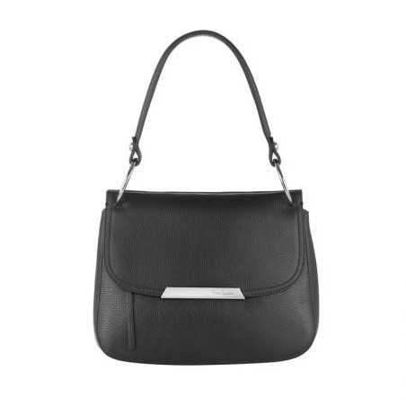 Стилна черна малка чанта Pierre Cardin