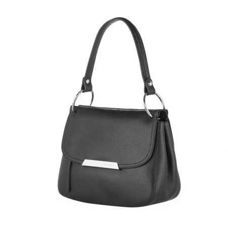 Стилна черна малка чанта Pierre Cardin