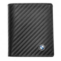 Мъжки вертикален портфейл SILVER FLAME с лого на BMW