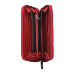 Дамско червено портмоне с щампа гланц - PIERRE CARDIN