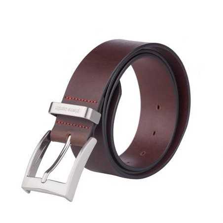 Мъжки тъмно кафяв колан Pierre Cardin - 100 см
