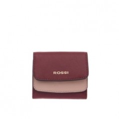 Дамско портмоне цвят Винено червен и перлено розово - ROSSI