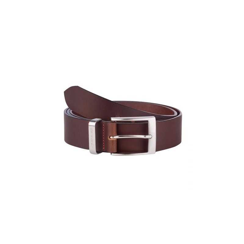 Мъжки тъмно кафяв колан Pierre Cardin - 110 см