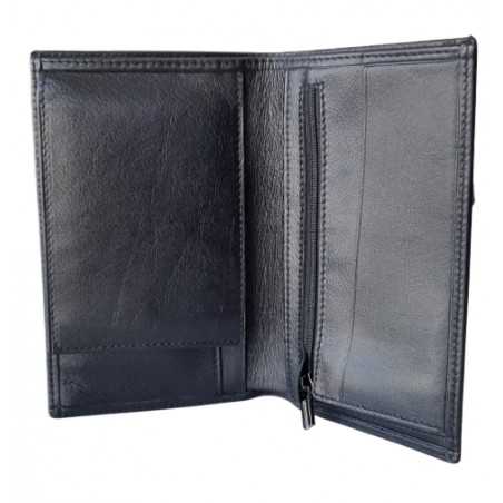 Large men's wallet genuine leather