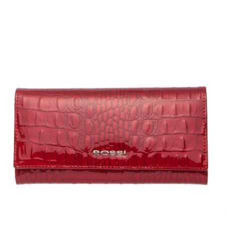 Дамско портмоне цвят Червен крокодил - ROSSI