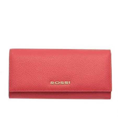 Дамско портмоне цвят розовo Шагрен ROSSI