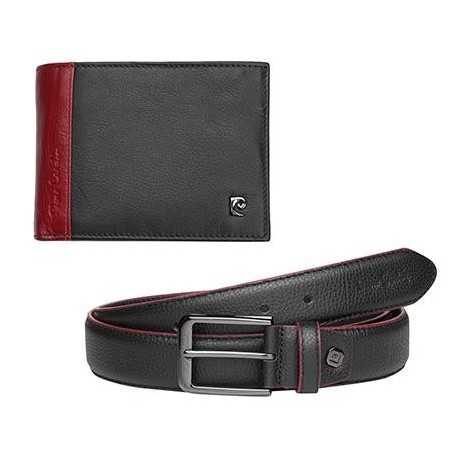 Стилен комплект от портфейл и колан - PIERRE CARDIN - 125 см
