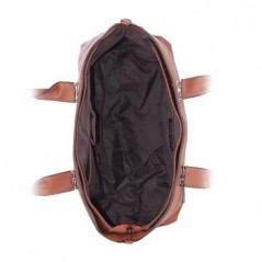 Дамска елегантна тъмнокафявa чанта Pierre Cardin