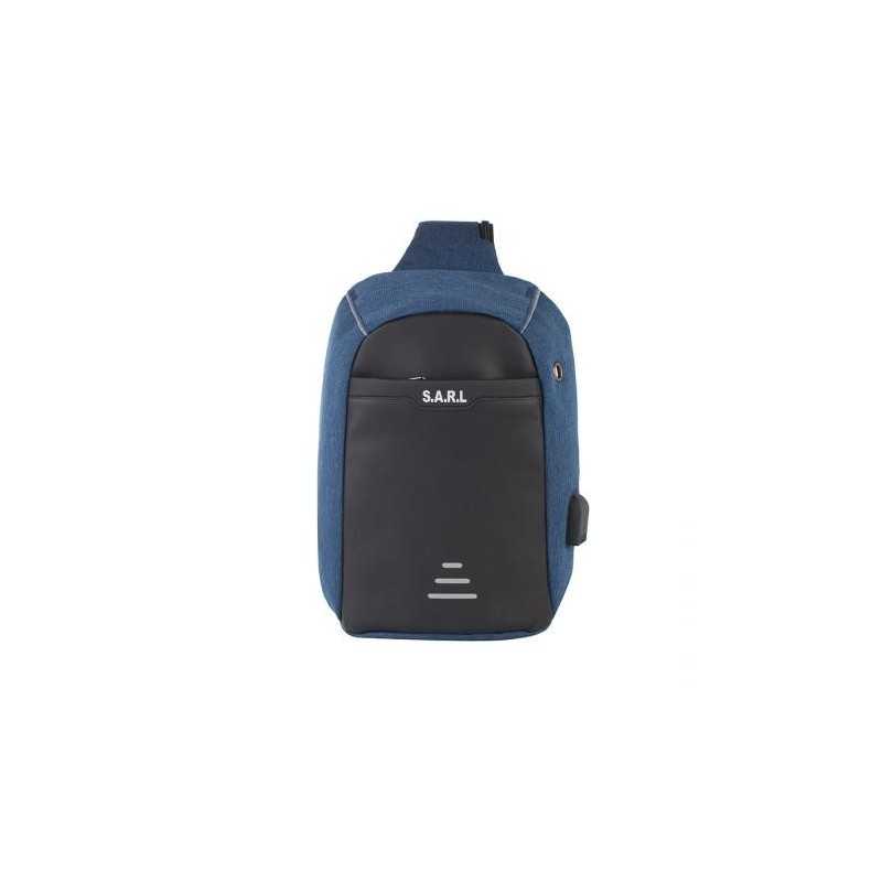 Смарт чанта през рамо синя - SWISSDIGITAL