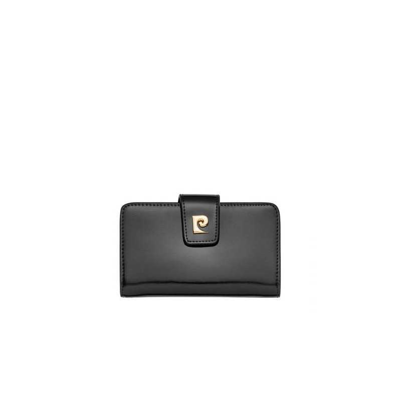 Дамско портмоне PIERRE CARDIN черно с лаково покритие