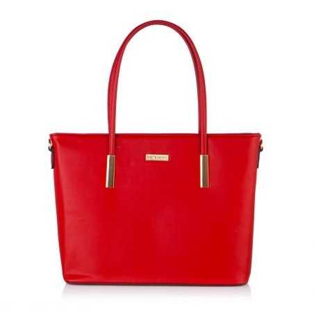 Дамска червена чанта от еко кожа PIERRE CARDIN