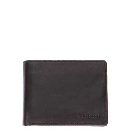 Мъжки черен портфейл SILVER FLAME - колекция Бъфало