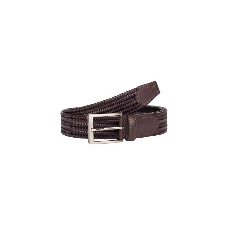 Елегантен мъжки колан в кафяв цвят - Italian belts -115 см Елегантен мъжки колан в кафяв цвят - Italian belts -115 см