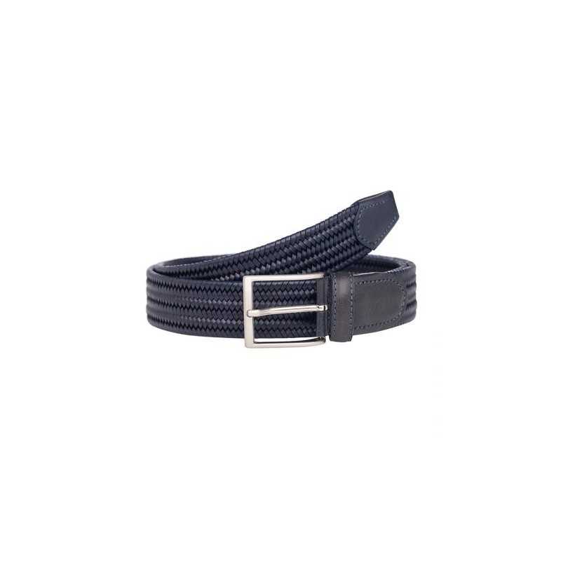 Елегантен мъжки колан в син цвят - Italian belts - 120 см Елегантен мъжки колан в син цвят - Italian belts - 120 см