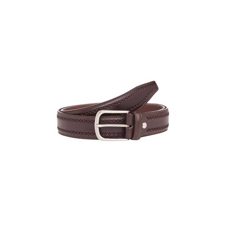 Мъжки колан с интересен дизайн - кафяв - Italian belts - 110см Мъжки колан с интересен дизайн - кафяв - Italian belts - 110см