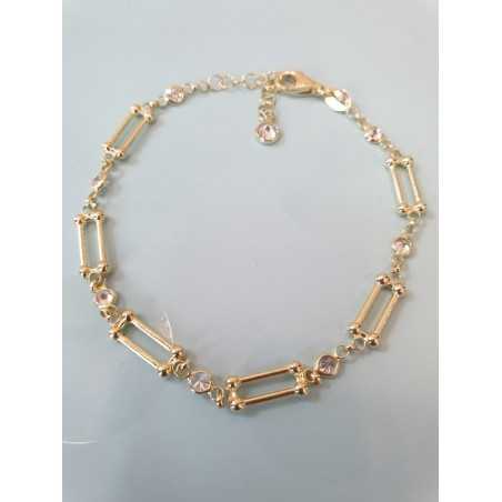 Луксозна италианска гривна модел " Tiffany", позлатена с 18К злато. GSZ0054 NEW NEW