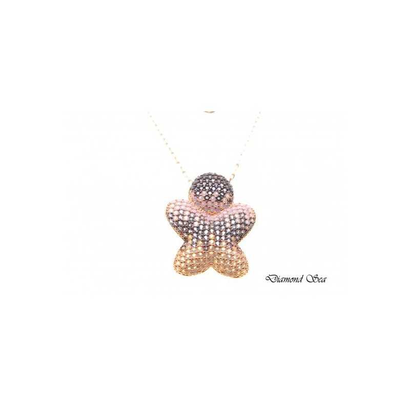 Луксозно колие от розово сребро скристали Swarovski® KS0019 NEW Луксозно колие от розово сребро скристали Swarovski® KS0019 NEW
