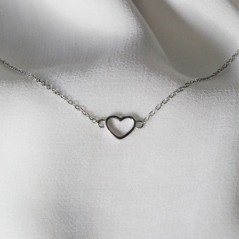 Сребърна гривна “Сърце”