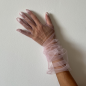 Дамски ръкавици от розов тюл