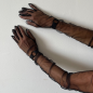 Черни тюлени ръкавици с харнес гривни