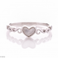 Сребърен пръстен - Сърце СДП034
