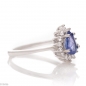 Сребърен пръстен - Капка Естествен Танзанит 0,90 ct. СДП057 Сребърен пръстен - Капка Естествен Танзанит 0,90 ct. СДП057