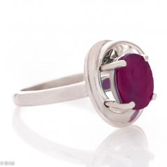 Сребърен пръстен - Естествен Рубин 1 55 ct.