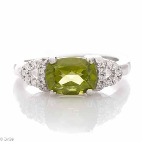 Сребърен пръстен - Естествен Перидот 1,35 ct. СДП106