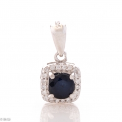 Сребърна висулка - Естествен Сапфир 0,65 ct. СВ026