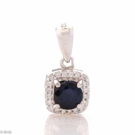 Сребърна висулка - Естествен Сапфир 0,65 ct. СВ026