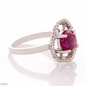 Сребърен пръстен - Естествен Рубин Цвете 1,05 ct. СДП169 Сребърен пръстен - Естествен Рубин Цвете 1,05 ct. СДП169