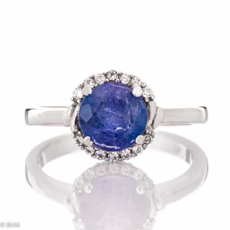 Сребърен пръстен - Естествен Танзанит 2,00 ct. СДП155